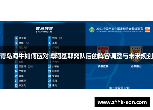 青岛海牛如何应对博阿基耶离队后的阵容调整与未来规划